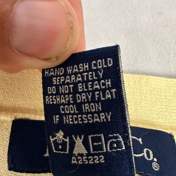 Denim & Co. Women's Yellow Button-Down Cardigan Sweater 1X - Picture 5 of 5